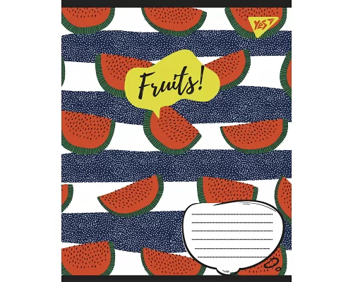 А5/48 лін. YES Fruits Зошит шкільний дя записів набір 10 шт (766025)