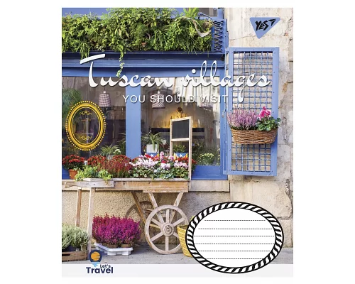 А5/48 кл. YES Tuscan villages Зошит шкільний дя записів набір 10 шт (766010)