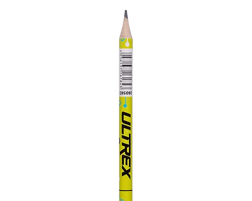Олівець чорнографітний YES Ultrex круглий з гумкою (280583)