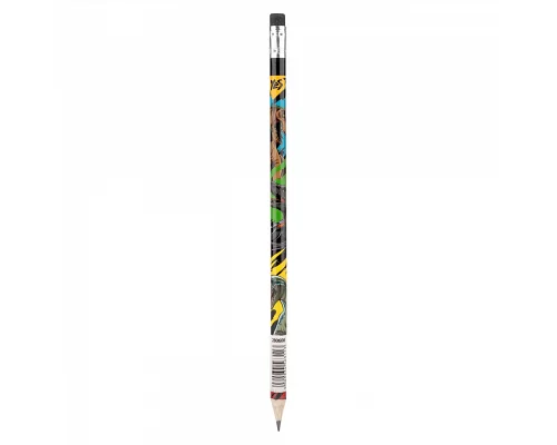 Олівець чорнографітний YES Jurassic World круглий з гумкою (280608)