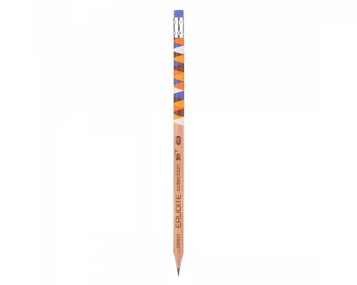 Олівець чорнографітний YES Erudite Collection Erudite Collection шестигранный з гумкою (280621)