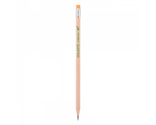 Карандаш чернографитный YES ECO Pencil Erudite треугольный c ластиком (280622)