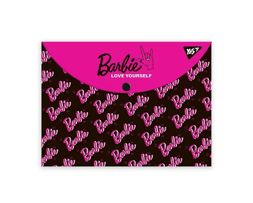 Папка-конверт на кнопке YES А4 Barbie (492002)