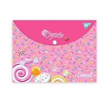 Папка-конверт на кнопке YES А4 Sweet Cream (492015)