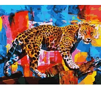 Картина за номерами Яскравий леопард Ідейка (KHO4338)