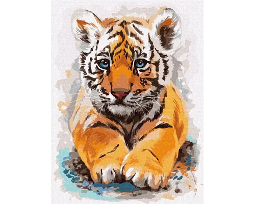 Картина за номерами Маленьке тигреня Ідейка (KHO4287)