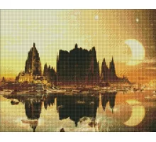 Алмазна мозаїка на підрамнику Золоте місто 40х50 (AMO7171)