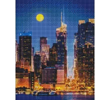 Алмазная мозаика на подрамнике Улицы Манхэттена 40х50 (AMO7182)