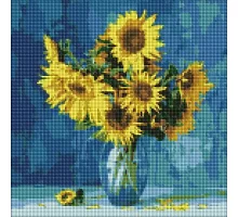 Алмазна мозаїка на підрамнику Патріотична Улюблені соняшники ©Ira Volkova 40х50 (AMO7189)