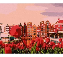 Картина по номерам Вечерний Амстердам 18х18 (KHO2863)