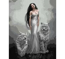 Картина по номерам Душа кошки с красками металлик 40х50 (KHO4851)