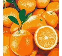 Картина по номерам Сочный апельсин 25х25 (KHO5649)