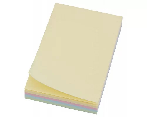 Бумага с липким слоем 75*50мм 4-цветн. 100л L1208 (140105)