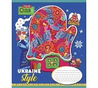 Зошит шкільний А5/12 коса 1В Ukraine style набір 25 шт. (765769)