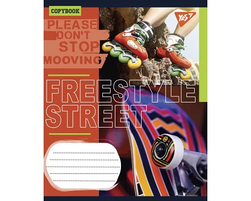 Зошит шкільний А5/24 лінійка YES Freestyle street набір 20 шт. (765915)