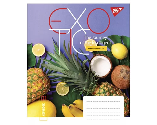Зошит шкільний А5/96 лінійка YES Exotic зошит для записів набір 5 шт. (766128)
