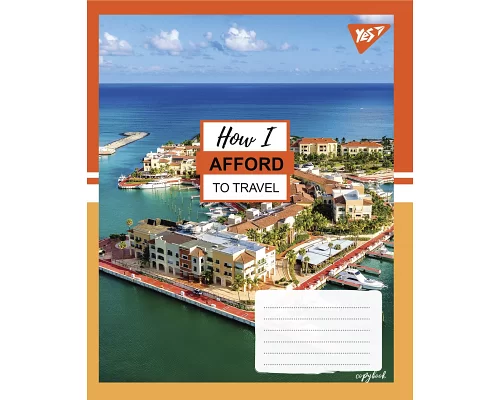 Зошит шкільний А5/60 лінійка YES Travel зошит для записів набір 10 шт. (766081)
