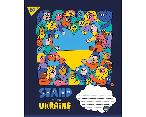 Тетрадь школьная А5/24 клітинка YES Ukraine (766215)