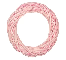 Вінок Yes! Fun ротанговий світло-рожевий, d-25 см (974238)
