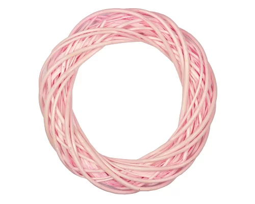 Вінок Yes! Fun ротанговий світло-рожевий, d-25 см (974238)