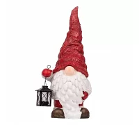 Новорічна декоративна фігура Novogod'ko Дід Мороз в ковпаку з ліхтариком, 54 см (974208)