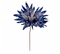 Цветок декоративный Novogod'ko Хризантема, синий, 24 см (973973)