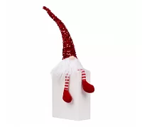 Новогодняя мягкая игрушка Novogod'ko «Гном», красная пайетка, 56 см, LED тело (973733)
