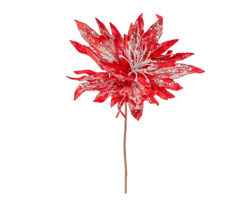 Цветок декоративный Novogod'ko Хризантема, красный, 24 см (973975)