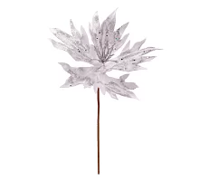 Квітка декоративна Novogod'ko Хризантема, срібло, 24 см (973976)