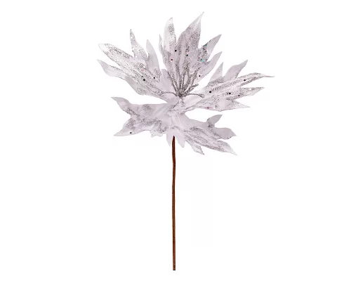 Квітка декоративна Novogod'ko Хризантема, срібло, 24 см (973976)