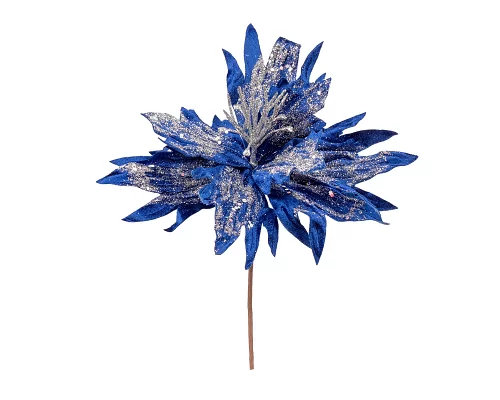 Цветок декоративный Novogod'ko Хризантема, синий, 40 см (973967)