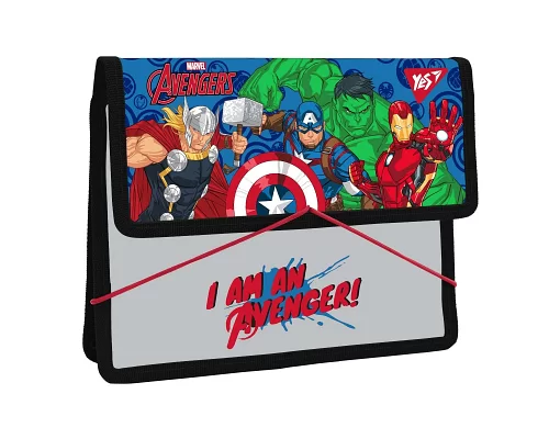 Папка для зошитів YES пласт. на резинці В5 Marvel.Avengers (491997)
