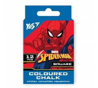 Мел YES Marvel.Spiderman цветной 10х10 квадратный 12 шт (400469)