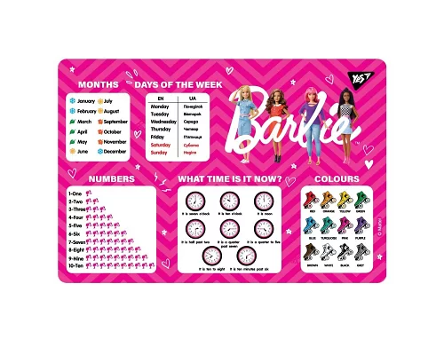 Подложка для стола YES англ. Barbie (492056)