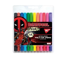 Фломастери YES 12 кольорів Marvel.Deadpool (650477)