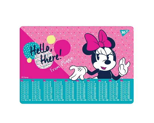 Подложка для стола YES табл.умнож. Minnie Mouse (492045)