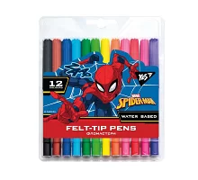 Фломастеры YES 12 цветов Marvel.Spiderman (650478)