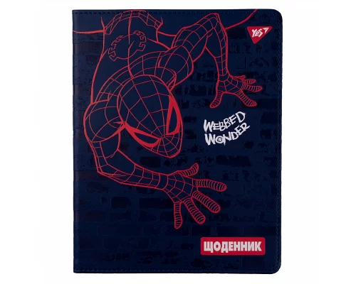 Дневник школьный YES PU интегральный Marvel. Spiderman (911389)