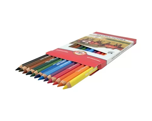 Набор цветных карандашей трёхгранные супермягкие Smoothies b&p 36 цветов Marco (2150-36CB)