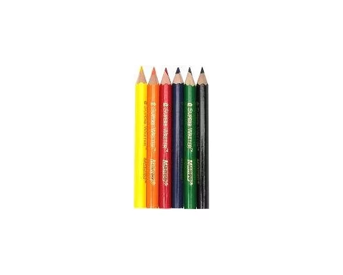 Набір вкорочених кольорових олівців Superb Writer 6 цветов Marco  (4100H-6CB SHORT)