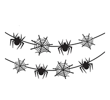 Гирлянда бум. фигурная Yes! Fun Хэллоуин Spider Webs 13 фигурок 3м (801182)