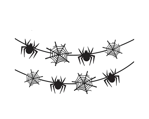 Гірлянда пап. фігурна Yes! Fun Хелловін Spider Webs 13 фігурок 3м (801182)