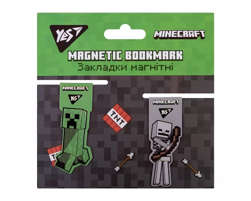 Закладки магнитные YES Minecraft 2шт. (707828)