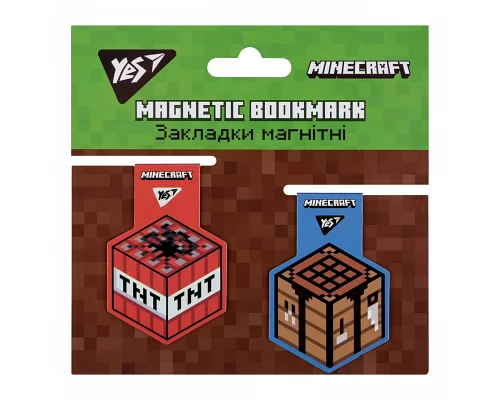 Закладки магнітні YES Minecraft 2шт. (707829)