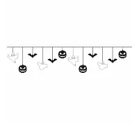 Гірлянда пап. фігурна Yes! Fun Хелловін Halloween mix 12 фігурок 3м (801187)