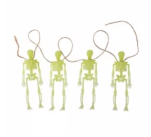 Гирлянда Yes! Fun Хэллоуин Скелет 4 шт 1.4м светятся в темноте (974355)