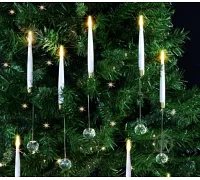 Набор свечей для елки с пультом 32см 3 шт. LED (974445)