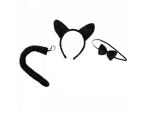Костюм карнавальный Yes! Fun Черный котенок обруч+хвост+бабочка (974506)