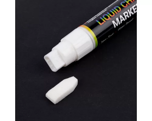 Меловый маркер SANTI белый 8 мм (390620)