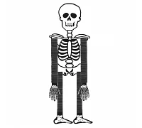Скелет декор.Yes! Fun Хеловін 75см картон (974323)